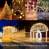 Decoraties 32 m/22m/12m/7m Zonne LED LICHT Outdoor Festoon Lamp Garden Fairy Light String 1 ~ 2 st