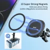 Stands Uurig Vrig MG01 Porte-téléphonie magnétique pour MAGSAFE à 1/4 Mont à vis pour l'iPhone 14 13 12 Série avec disque magnétique MG08