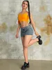 Y2K Trendy Sexy Women 90s Retro Denim Mini Rok Preppy Low Taille Aesthetic Bodycon A-Line Rok Party Clubwear 240426