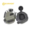 アクセサリーEarmor M31H MOD3戦術ヘッドセットノイズキャンセル聴覚保護ヘッドフォン柔らかい航空ヘッドセット高速ヘルメットアダプター