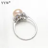 Cluster Rings 2024 Fashion Freshwater Pearl Finger For Women Jubileum Party Elegant Jewelry US Size #8