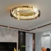 Lampada a soffitto in cristallo a LED in stile di lusso moderno per soggiorno camera da pranzo cucina cucina rotonda a soffitto cristallo lampadario