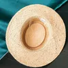 Chatme de soleil de mode Fashion Handmade Natural Raffia Wide Brim Straw pour femmes Summer Breathable Casual Womens Hats Fashionable 240423