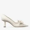 Marque élégante Rosalia Flowers Femmes Posse Chaussures Robe de mariée de fête en or blanc nappa rose rose blanc noir dame haute talons eu35-43 avec boîte