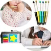 200 st Beadable PenS Plastic Black Ink Pen Pen For Gifts Children and Students Office School Supplies