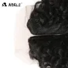Weave Noble Synthetic Hair Weave 1620 inch 7Pieces/lot Afro Kinky Curly Hair Bundles With Closure African lace For Women hair Extensi