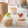 Formar 50st Djockat Cupcake Mold Muffin Dessert Makers Liner Gold Cake Wrappers Paper Cups PASTRITY Baking Tools Bakeware