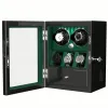 Kisten 2 Bekijk Winder Box Automatic Watch Safe Box met 3 Stand Holder Cabinet Storage Case Green