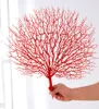 45 cm kunstmatige boomtak witte koraal bruiloft decoraties huis kunstmatige pauw koraal takken plastic gedroogde tak9190875
