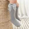 Детские носки лето дети коленные носки для девочек мальчики склоняются в длинные носки мягкие хлопковые сетки, дышащие дети, выпадают носка на 0-7 лет