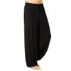 Pantaloni di colore puro sciolte uomini per uomini pantaloni della tuta modali casual primaverili lunghi uomini sport pantaloni yoga abbigliamento da ballo alla moda 240425