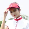 Caps PGM Vuoto Top Top Visor Cap Women Clatto di protezione solare Cappelli Cotton Snapback Cap Regolable per eseguire Tennis Golf MZ017