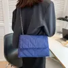 Groothandel dames schoudertassen mode gewatteerd crossbody tas Jean denim messenger bag handtas voor vrouwen