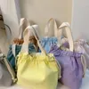 Kosmetische Taschen einfach einfache japanische Mittagessen BEAM Hafenbox -Tasche Leinwand Folge Netter Handtasche Tuch Leichte Nische vielseitig Warm halten