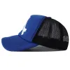 Softbal 2023 Nieuwe Designer 5 Panel Trucker Hat For Big Head Snapback Cap UnSiex Verstelbare Mesh Baseball Caps For Women Men Men Bonnets