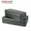 Frucase Black Watch Box 612 Grids Pu Leather Case Storage för Quartz Watcches Smyckeslådor Display Gift 240412