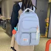 Mochila impermeable mujeres lindo set de nylon bolsita de moda para niñas kawaii mochila adolescentes bookbag de viaje mochila