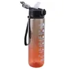 Garrafas de água 1000 ml Motivação de garrafa de mamadeira em grande capacidade para a ginástica de viagem ao ar livre Fitness