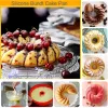 Moulds 9 Inch Non Stick Silicone Cake Bundt Pan Fancy Spiral Jelly Bread Heritage Baking Bakeware For Birthday Party 10103