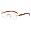 Designer Sunglasses 4578 diamond inlaid personalized fashion wood grain glasses 2024 trendy Sunglasses mens frameless belt diamond Sunglasses
