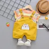 Ensembles de vêtements Toddler Vêtements d'été pour enfants 2024 Carton de mode T-shirts à manches courtes à manches courtes Saut-équipes filles et garçons boutique