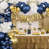 Decorazione blu argento macaron garland arch kit kit matrimonio festa di compleanno decorazione coriando in lattice palloncini per ragazze baby shower