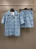 2024 Early Spring Desert Hoof Print Short Sleeve Shirt Set euro size s to xl