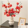 Vases Circle Ceramic Vase Pampas Grass Modern Dried Flowers Decorative For Centerpieces Kitchen Office Living Room Drop Delivery Dhg81