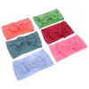 Bandanas 6 PCS Girl Pannband Baby pannband nylon hårband barn spädbarn elastiska småbarn tillbehör söt båge för flickor