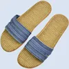 Slippers Linen São de verão Sandals internas Sandálias masculinas Mulheres unissex primavera e outono casais que aterrissam convidados linho sem deslizamento