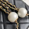 Pearl Hobo Bag 10a Designer Tag 18 cm echte lederen tas Crossbody tas Lady Schoudertas met doos C409