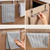 Cucina deposito da cucina 1pc asciugamano in acciaio inossidabile porta bagno porta mobile per portata per pentola per mensole a parete a parete