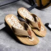 スリッパQmaigie Men Flip Flops Big Size 46 47 Sandals Fashion 2024 Summer Non-Slip Rubber outseal Casidal