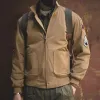 Kurtki Maden Winter B15 Kurtki Mężczyźni American Retro Bomber Air Force Bomber Jattera Płaszcz Fall Runted Cllar Coats Męskie ubranie