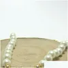 Biżuteria Kobiet Dziewczyna Pearl Krótki łańcuch Naszyjnik krążkowy wisiorek na orbitę na przyjęcie podarunkowe Akcesoria mody Wysoka jakość Drop Deliv Otxt1