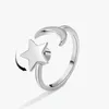 Anelli a grappolo 2024 Fashion Star Ring Ring Moon Open Ladies Punk Party Gioielli Gift Wholesale