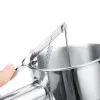 Moulds 600/1200ML Oil Bucket with Holder Stainless Steel Funnel Dispenser Cupcake Pancake Batter Octopus Ball Kitchen Baking Tool