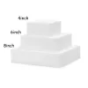 Mallen 4/6/8/inch Ronde vierkante hartvormige DIY Bruiloft Decoraties Schuim Bak Cake Mold Polystyreen Styrofoam Model Craft