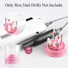 Bits 48 Holes Milling Cutter Box Nail Drill Bit Holder Stand Display Storage Case Manicure Display Holder Empty Acrylic Container