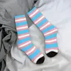 Chaussettes masculines Flag transgenre LGBT Pride Harajuku Super Soft Stockings All Season Long Accessoires pour l'homme Birdal Birthday