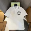 Modieus Polo Shirt T-shirt voor heren met lusbadge geborduurd casual paar's Summer Classic Designer T-stuk hoogwaardige korte mouwen Europees maat S-XL