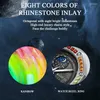 Montre-bracelets Watch mécanique entièrement automatique pour hommes étanche en acier inoxydable en acier inoxydable Rétrofeule Night Light Light Sun Moon Stars