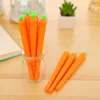 Jonvon Satone 4pcs Creative Carrot Simulation Neutral stylo mignon de papeterie coréenne Gel Office School fournit des produits de gel noir