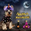 Dog Apparel Pet Hat Halloween Spooky Style Dos Tie Decormation Регулируемая дизайн создать атмосферу милые аксессуары для кошек эластичная лента