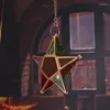 Titulares de vela Multicolor Glass Star Tea Votiva Light Holder Hanging Lantern Wedding Birthday Party Home Garden Dez