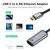 アダプター2.5G USB Cイーサネットアダプター2500Mbps RJ45ネットワークカードThunderbolt 3 LAN Typecから2.5ギガビットラップトップPCノートブック