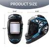 Big View Eara 4 Arc Sensor Din5-Din13 Solar Auto Darking Tig Mig Slipning True Color Welding Mask/Welder Cap/Welding Helmet 240423