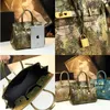 Python 2024 Pattern Genuine Leather Womens Bag Lock Buckle Large Capacity Middle Aged Mom Handbag