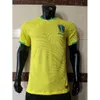 Fußballtrikots-Herren-Trails-Einrichtungen 23-24 Bar X Nationalmannschaft Fünf-Sterne Jacquard Yellow Home Player Version Jersey Sportswear Kurzärärmische Trainingsuniform