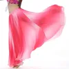 Stage Wear Dancewear Color Gradient Belly Dancing Clothes Long Skirts Full Circle Professional Dance Satin Skirt 300 Degrees